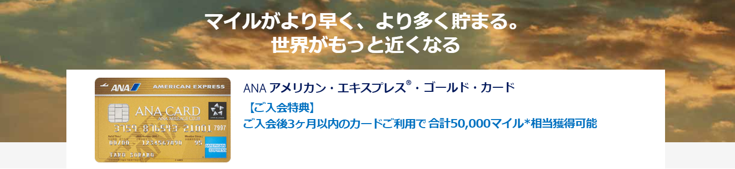 最大50 000マイルを手にするanaアメックス入会キャンペーン 特典航空券で何処に飛ぶ 機上の空論